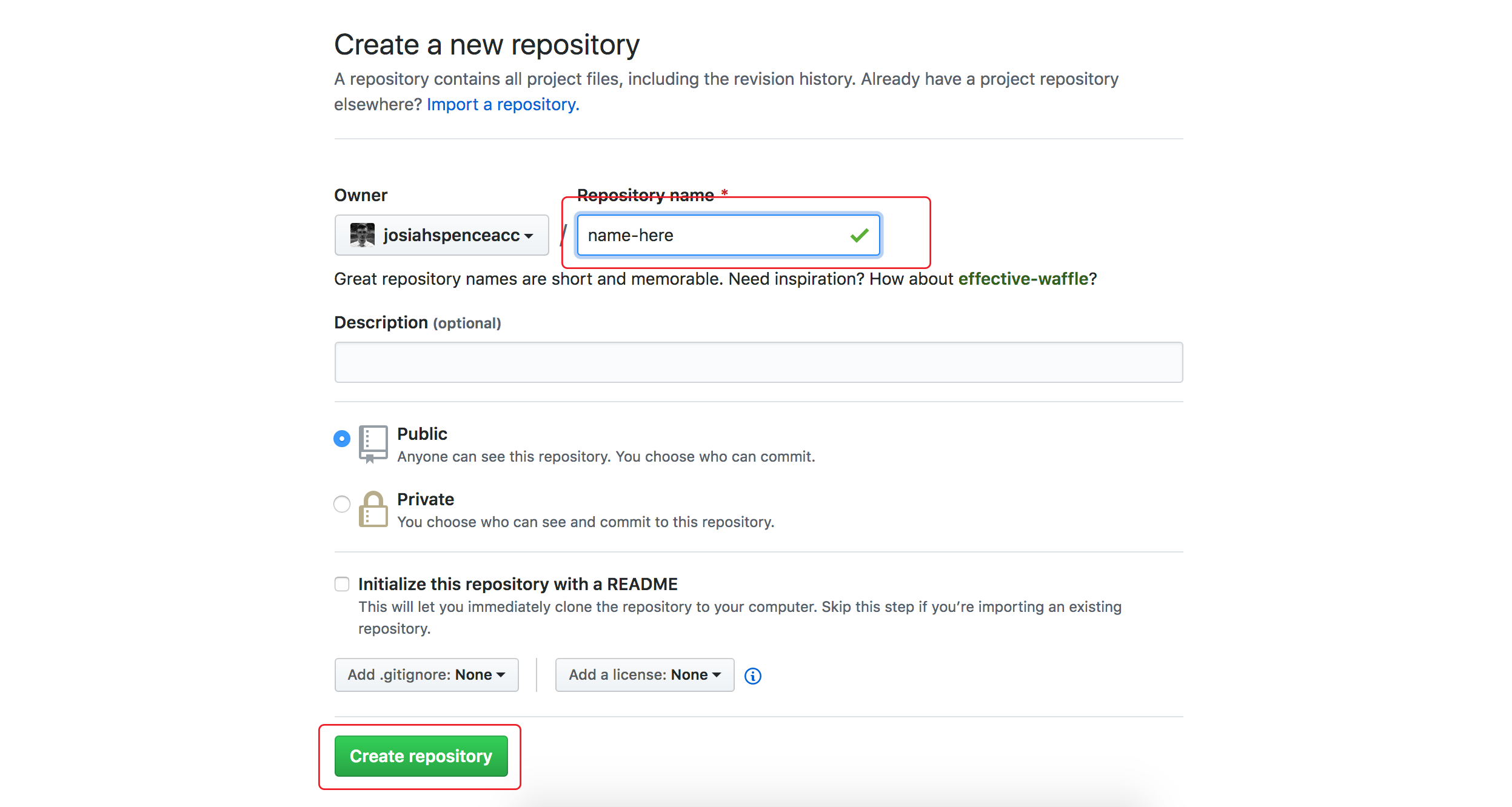 How to create a new repository